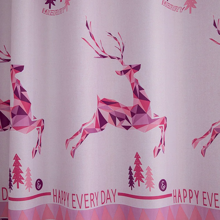 Современный короткий занавес Jane's 2,1 m Jubilant Deer полностью затененный занавес s для гостиной столовой спальни