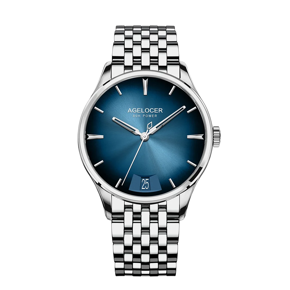 時計 Agelocer Budapest 4204a9 Agelocer Relogio Masculino Automatic Sapphire Mechanical Men