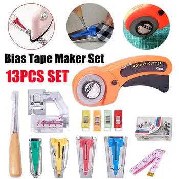 

45mm Rotary Cutter Set Tape Marker Fabric Cutter Circular Blade Leather Cutting Tool DIY Patchwork Leathercraft Quilting Sewing