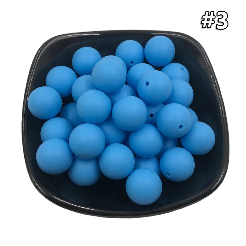 10Pcs Beads 3 10 шт. 15 мм Силиконовые Бусины Пищевой силиконовый для детей для прорезывания зубов продукты жевательные соски цепи зажимы аксессуары бусины Детские трофеи - Цвет: 10Pcs Beads 3
