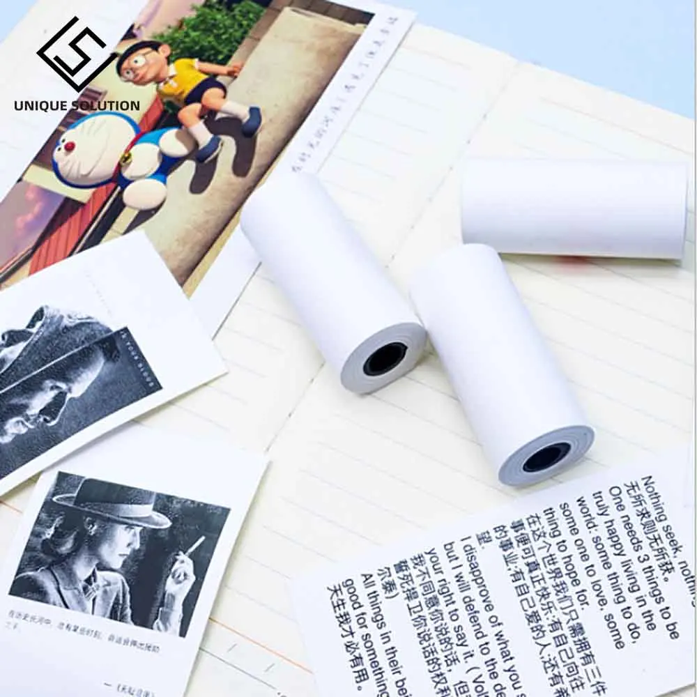 MEMOBIRD G3 Sticker printing paper 57  25 Thermal Label Printing Paper Photo paper Can paste 3 volumes-White (3)