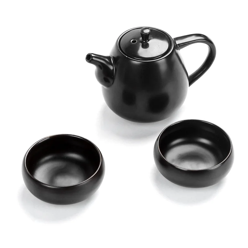 Fang ran Ceramic Travel Tea Set Portable a Pot of Four Cup Can Be Printed Advertisement Logo a Generation of Fat