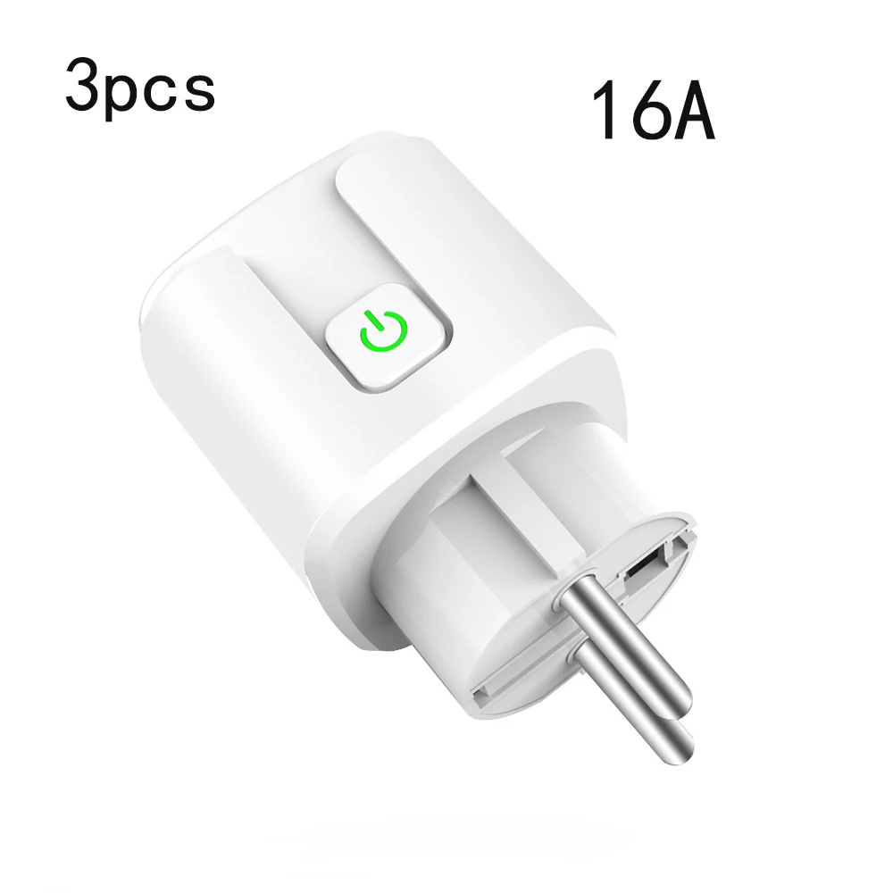 3pcs 16A 10 шт./лот интеллектуальная Розетка WiFi беспроводной пульт дистанционного управления адаптер питания вкл и ВЫКЛ с Google Home Alexa Голосовое управление - Цвет: 3pcs 16A