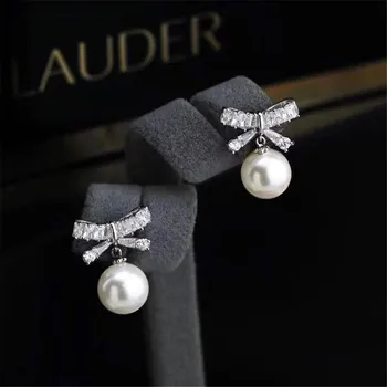 

NEW ARRIVAL 925 Sterling Silver Earrings Mountings Findings Settings Jewelry Parts Fittings Accessories for Pearls Beads Stones