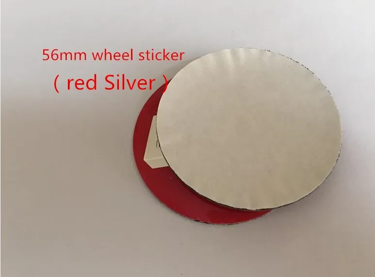 56mm red silver 4 шт. 56 мм 60 мм 65 мм 70 мм центральный колпак на колесо автомобиля значок пылезащитные Чехлы эмблема наклейка автомобиль аксессуары для укладки - Название цвета: 56mm red silver