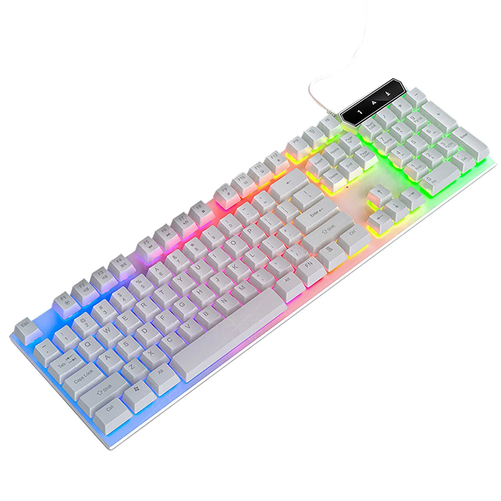 Gaming Mechanical Keyboard Blue Red Switch 87key RU/US Wired Keyboard Anti-ghosting RGB/ Mix Backlit LED USB For Gamer PC Laptop