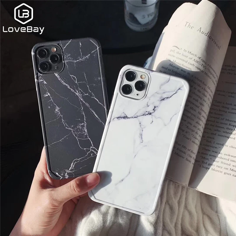 Lovebay простой матовый мраморный чехол для телефона iPhone 11 Pro 6 6s 7 8 Plus X XR XS Max мягкий IMD