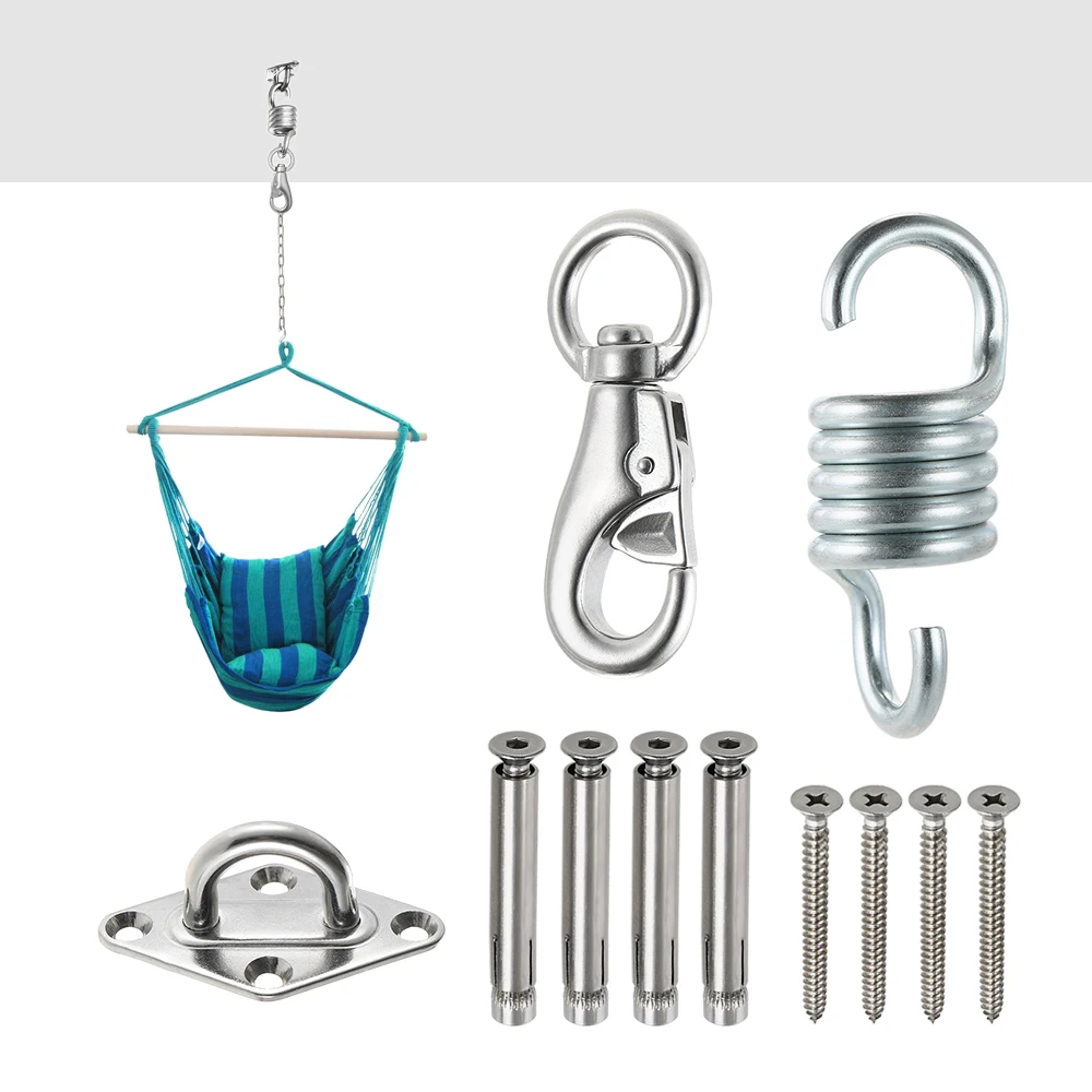 Hammock Mounting Hardware Kit Wall Ceiling Yoga Swing Chairs Swing Anchor Suspension Boxing Sandbag Mounting Concrete Hardware