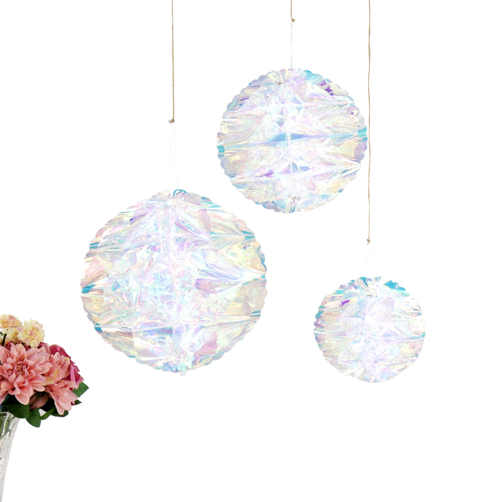 3 шт./компл. цветной градиентный бумажный цветочный шар Радужный искусственный