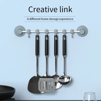 

Wall Mounted Hook Hook-free perforated creative suction cup wall hanging seamless hook wall hanging for Kitchen Bathroom