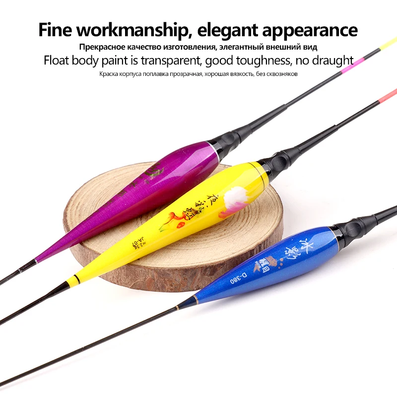 3PCS Fishing Buoy + 3 Buoy Tubes + 1 Bag Hooks Set Fresh Water Electronic Fishing Float Luminous Float Tools Tackle Accessories fishing floats fishing float fishing tackle fishing bobber fishing buoy