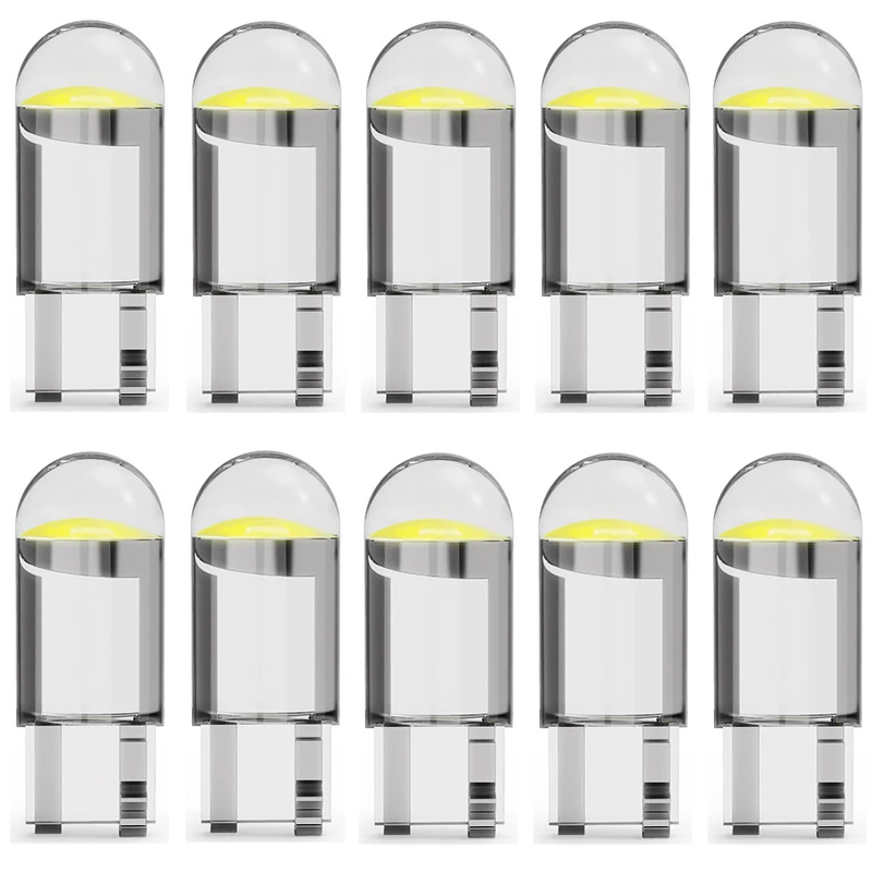 2/4/10x T10 W5W WY5W COB светодиодный автомобильный фонарь для парковки с клиновидным