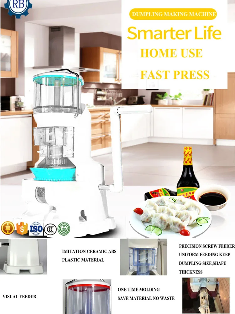 Popular Profession Manual Momo Making Machine Home Use Dumpling Making Machine - Цвет: Белый