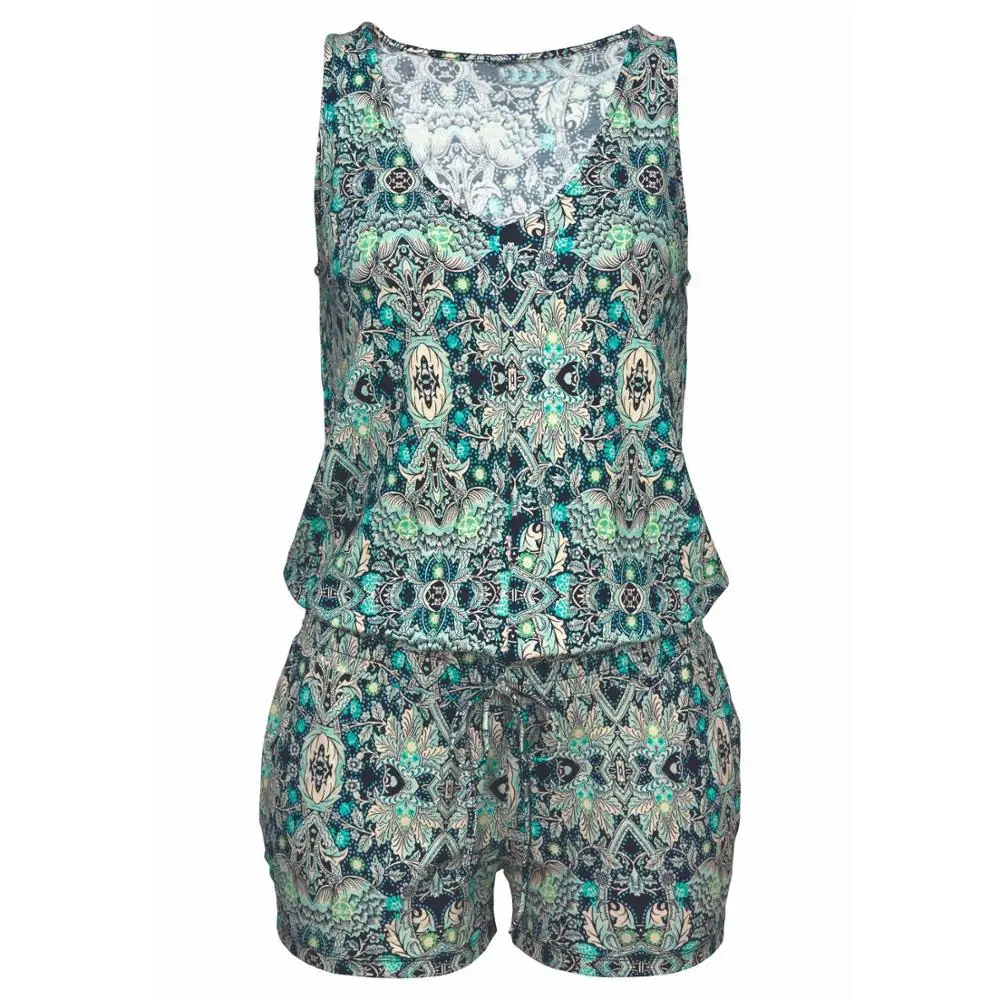 Сексуальные короткие детские комбинезоны без рукавов женский комбинезон летние