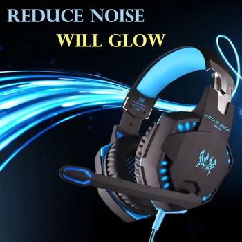 

G2100 Gaming Headsets Headphones With Light Microphone Stereo Earphones For Computer Gamer Laptop