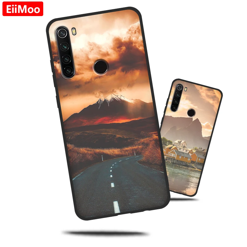 Чехлы для телефонов EiiMoo чехол Xiaomi Redmi Note 8 мягкий силиконовый из ТПУ с 3D рисунком