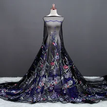 Новая Ins Горячая Тяжелая вышитая цветочная ткань для занавеса кружево Водорастворимая Лаковая ткань дизайнерское платье своими руками материал 90x130 см