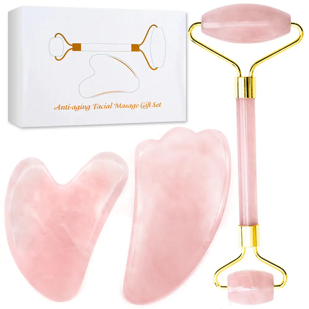 Facial Crystal Massager Jade Roller Face Lifting Tools Body Neck Skin