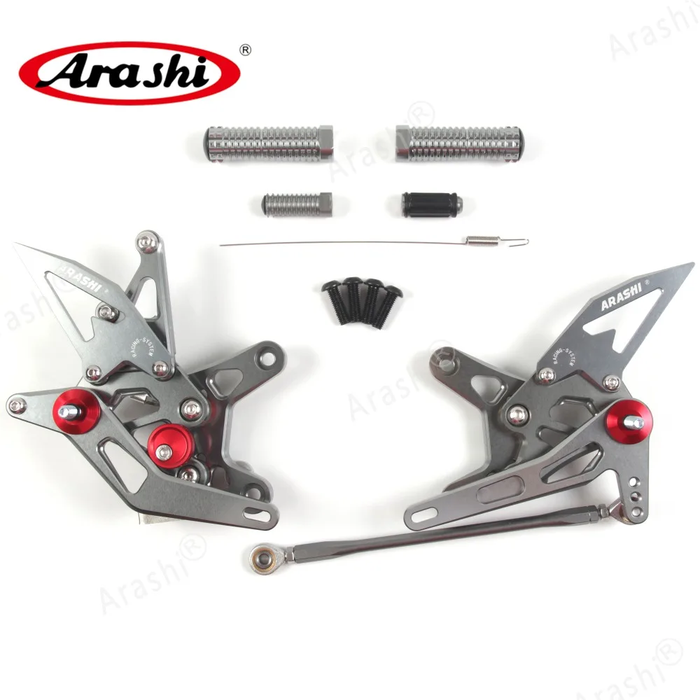 Arashi для KAWASAKI NINJA ZX6R 2007-2008 1 комплект ЧПУ Регулируемая подножка подножки ZX-6R ZX 6R 2007 2008 Rearset подставка для ног Мотоцикл
