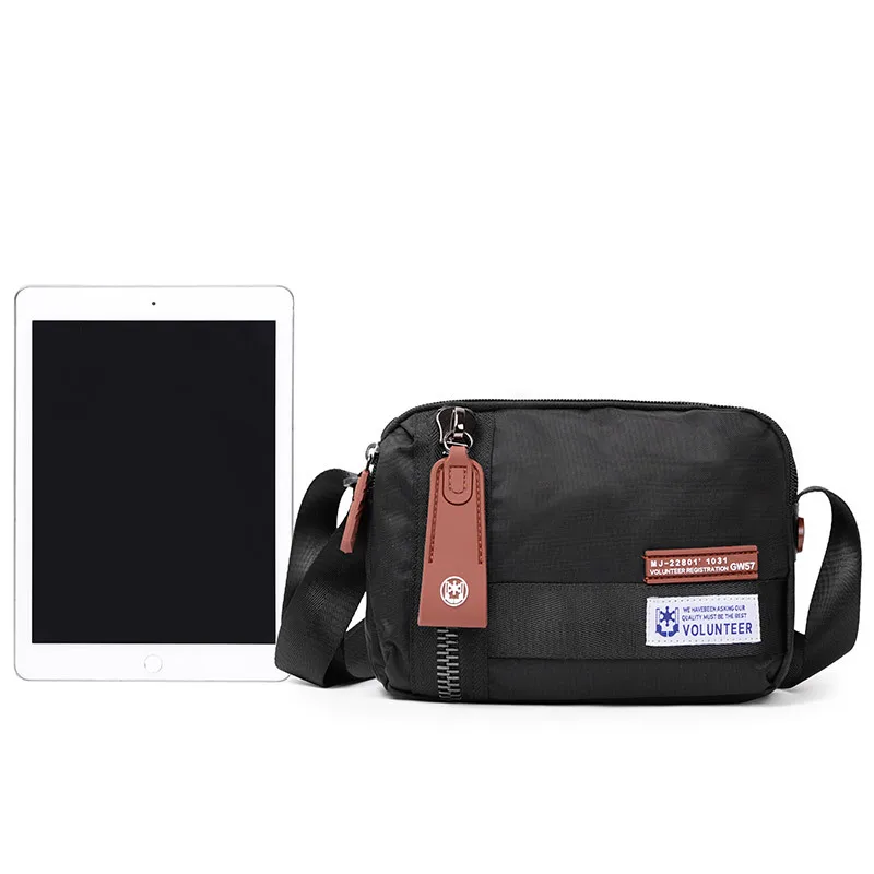 

Hua lang durr New Style MEN'S Single-shoulder Bag Small Waterproof Oxford Cloth Bags Casual Men's Bag Fashion Cross Shoulder Bag