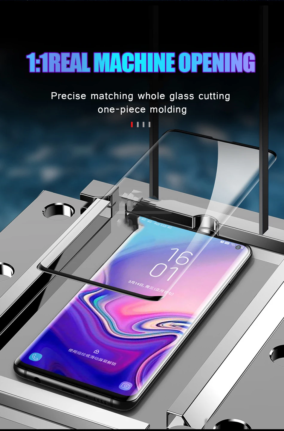 1000 штук 15D изогнутые, с полным охватом закаленное стекло для samsung Galsxy S10 Plus S9 S8 S7 Note 10 Pro 9 8 Защитная пленка для экрана