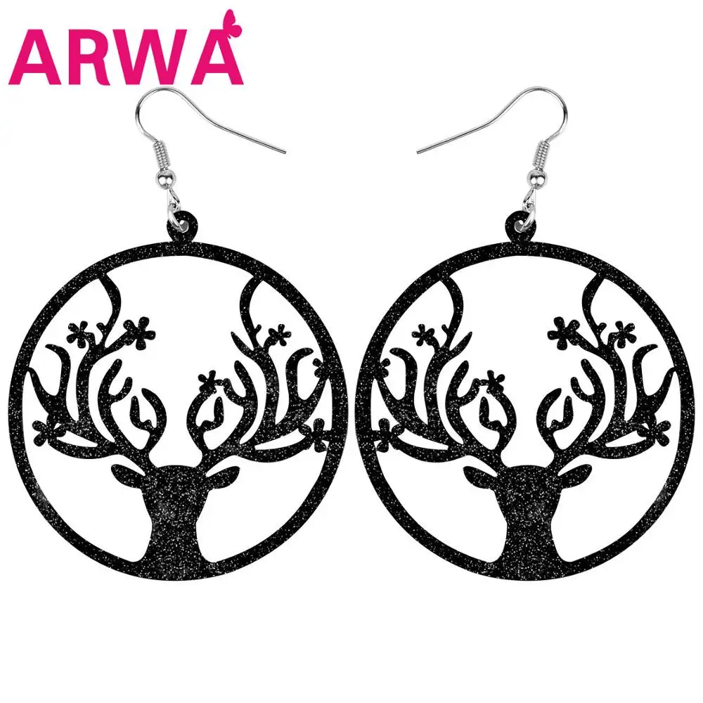 Акриловые большие круглые полые аниме олени ARWA для Хэллоуина яркие оленьи рога