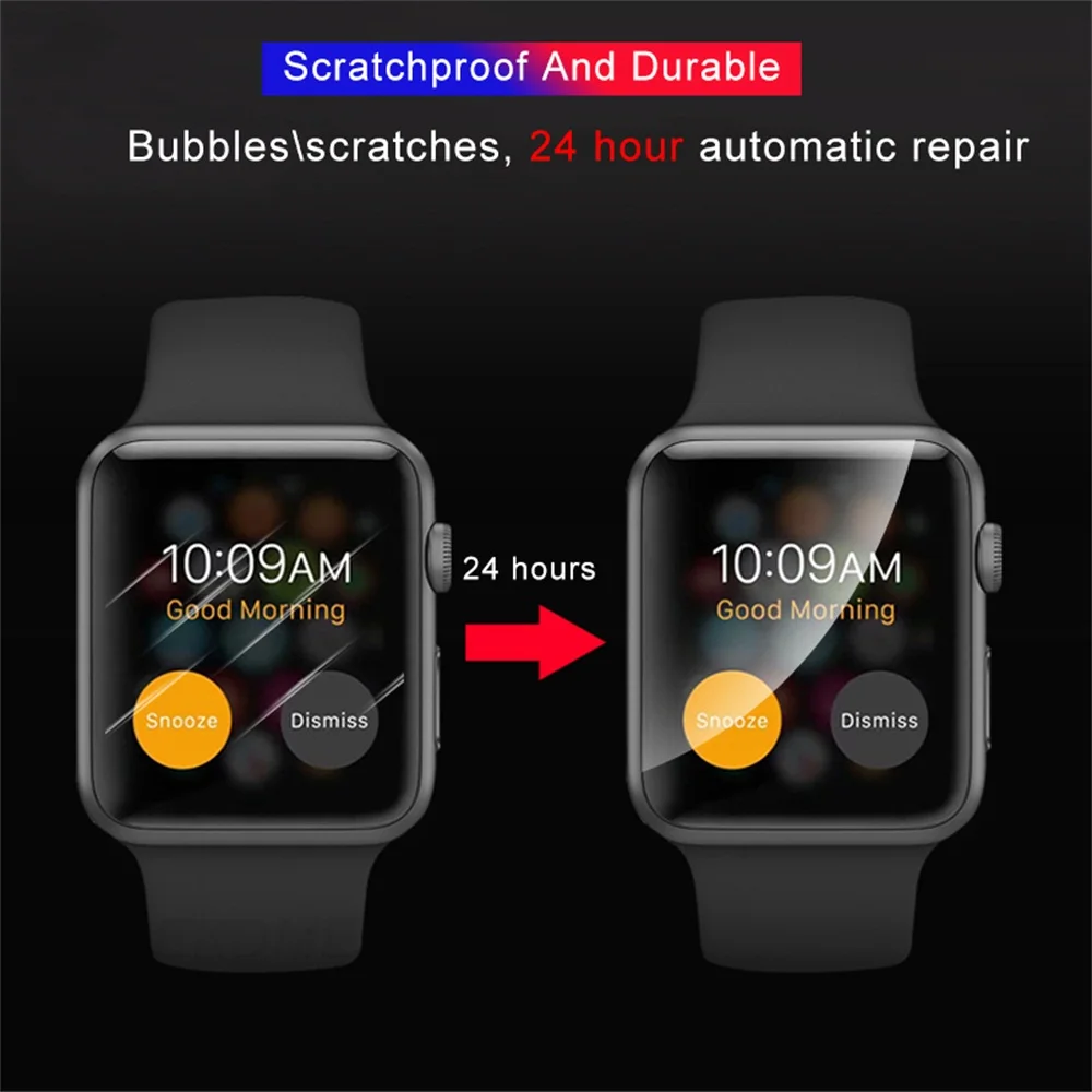 Новинка, для iWatch, Apple Watch, серия 4, 3, 2, 1, полное покрытие, защита экрана, мягкая, HD, 3D, TPU, Гидрогелевая защитная пленка