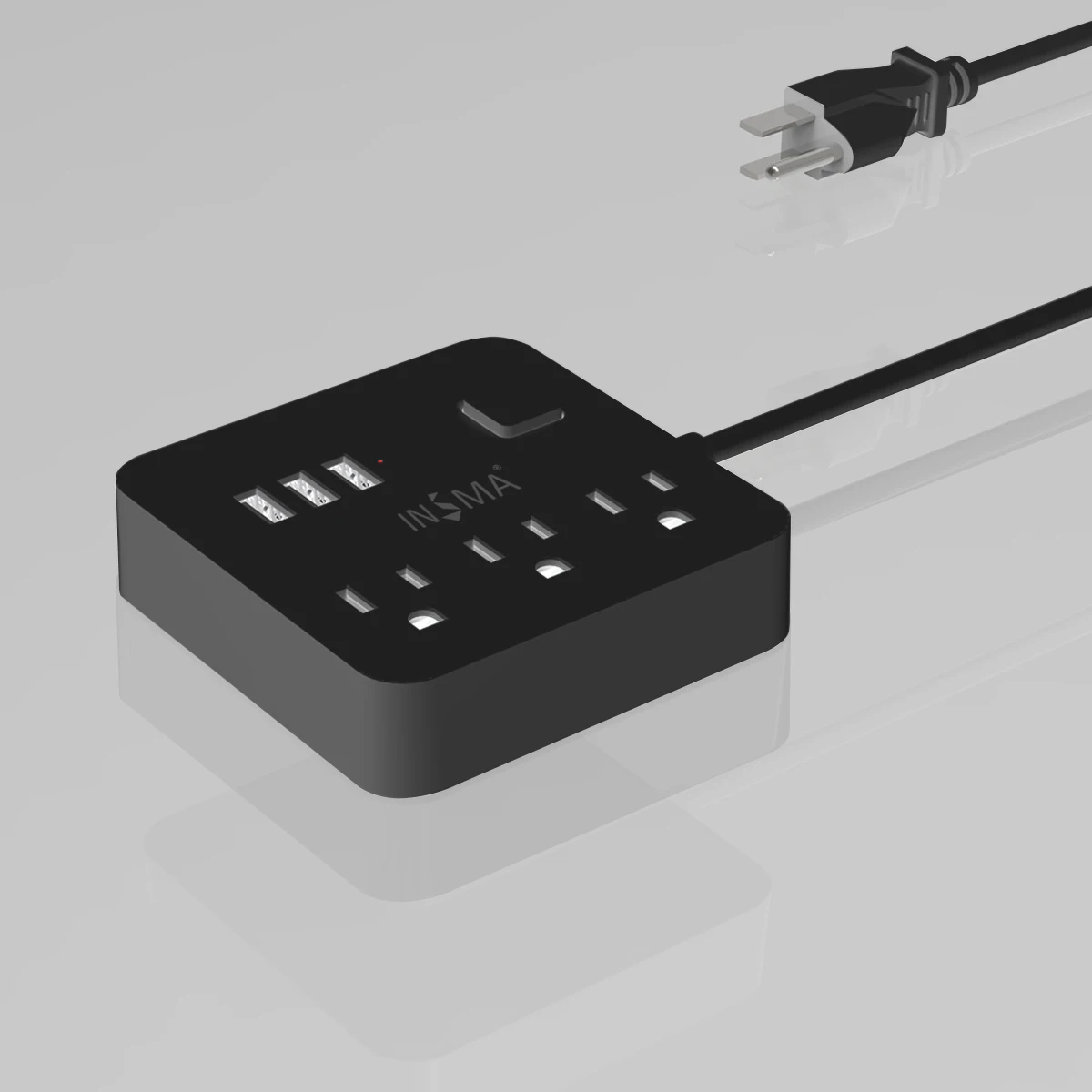 5 в 3 А силовое гнездо для шнура удлинителя 3 USB силовой полосы 3 розетки адаптер США розетка настенное зарядное устройство адаптер док-станция для домашнего офиса