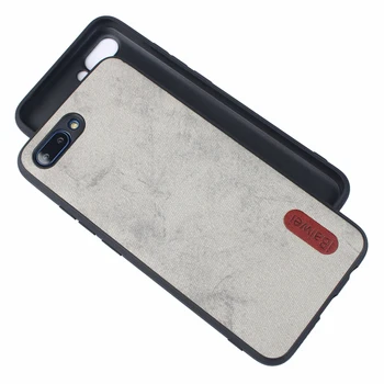 

Leather Phone Case for Huawei Honor 10 Back Cover Denim Silicone Soft TPU PC Luxury Coque Honor 10 Protective Shockproof Holder