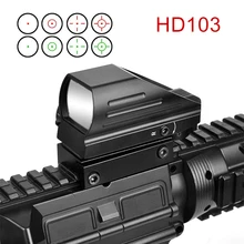 Тактический рефлекторный красный зеленый лазер 4 Сетка голографический проецируемый точечный прицел Воздушный прицел охотничий 11 мм/20 мм рейка AK