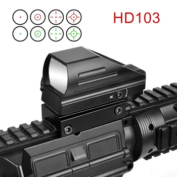 

Tactical Reflex Red Green Laser 4 Reticle Holographic Projected Dot Sight Scope Airgun Sight Hunting 11mm/20mm Rail Mount AK