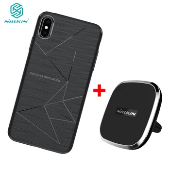 

For iPhone XS NILLKIN Qi Magnetic Wireless Charger Receiver for iPhone XR Wireless Charger Car Pad & Magic Case for iPhone X