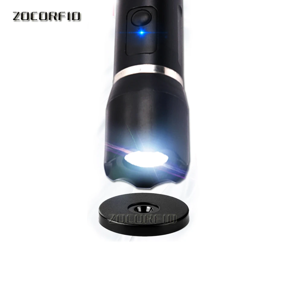 Metal 125KHZ EM patrol recorder /guard tour system with flash light 10 checkpoints 2 patrolman tags