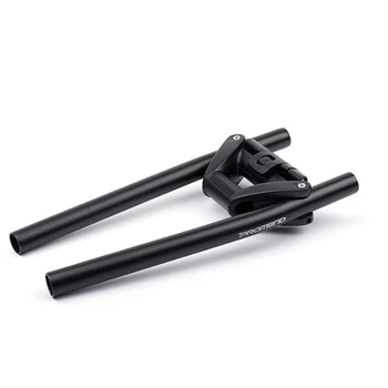 

Folding Handle Handlebar For Mountain Bicycle Bike With Adapters Practical Black