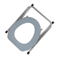 Portable Toilet Camping for Pregnant Woman Household Foldable Adult Commode Lightweight Stainless Steel Stool Chair 2