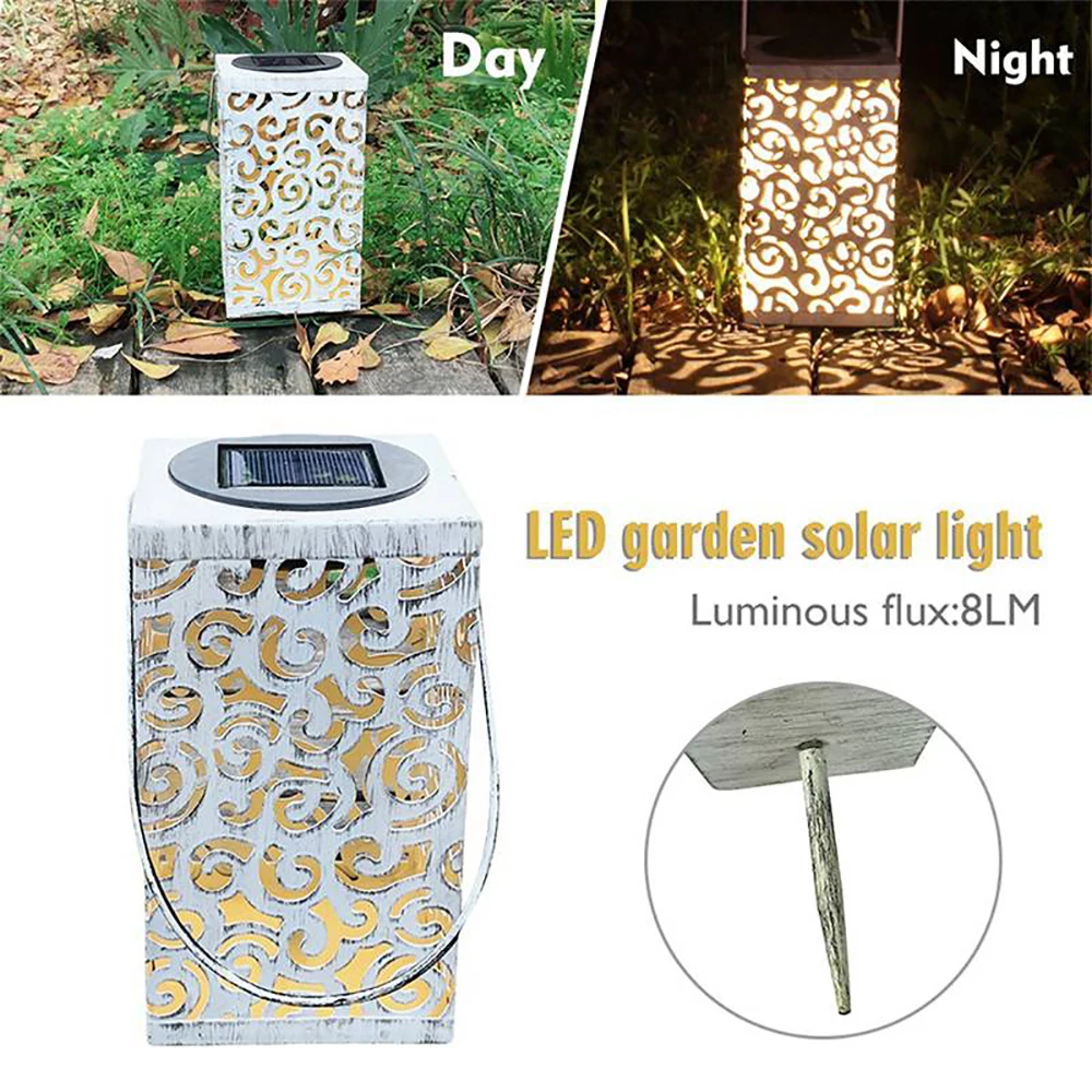 Mpow XJ192 Antique LED Solar Light Waterproof Garden Pathway Lights Outdoor Lawn Lamp For Garden Street Decor Solar Panel Lamp (2)
