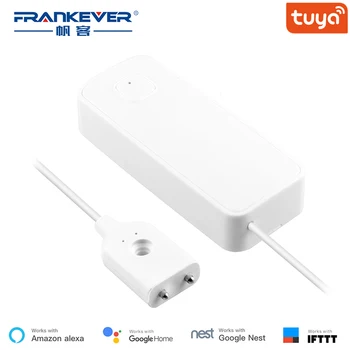 

FrankEver Tuya WIFI Water Sensor Water Leak Detector Water Level Leakage Sensor Alarm Work with Alexa Google Home