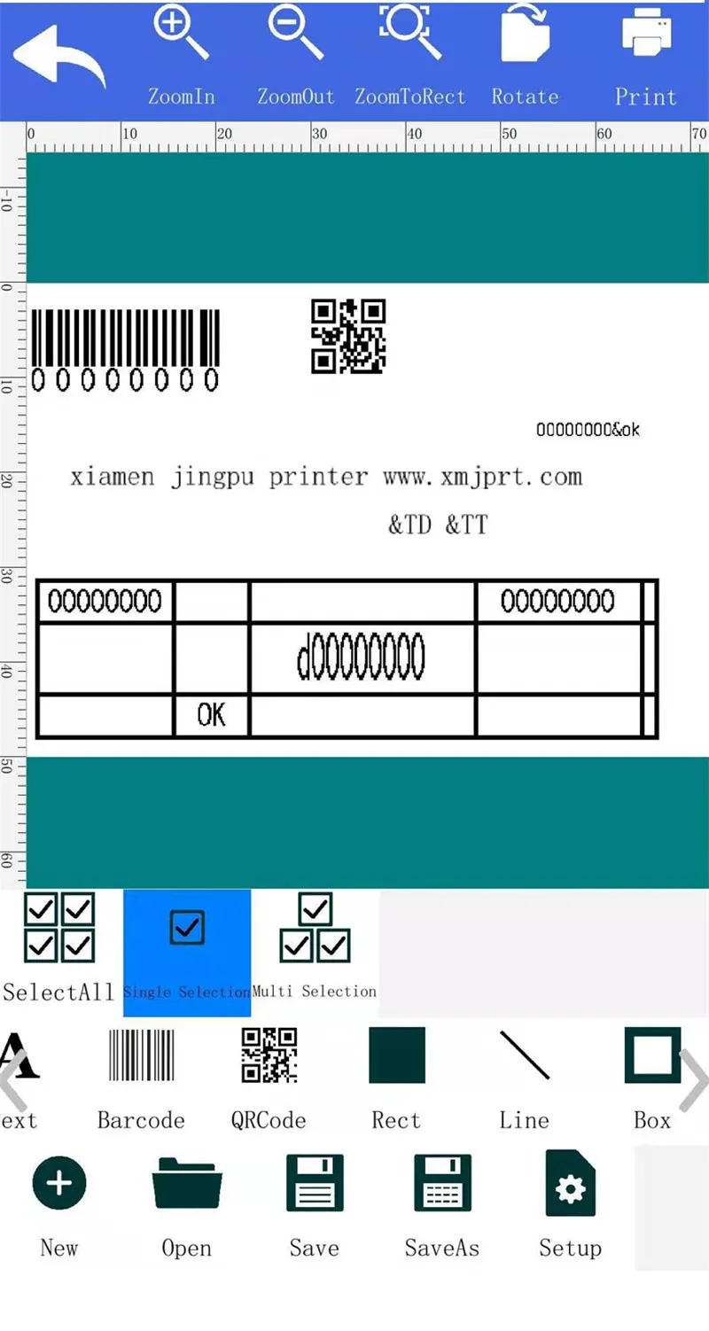 PD80 inkless wireless usb wide paper thermal label printer (1)