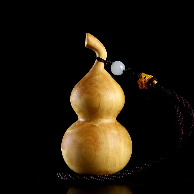 Подвеска в виде тыквы длиной 8 см статуэтка из коллекции деревянная подвеска