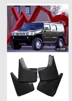 

FOR HUMMER H2 MOLDED MUDFLAPS 2003-2009 MUD FLAP SPLASH GUARD MUDGUARDS FRONT REAR FENDER ACCESSORIES