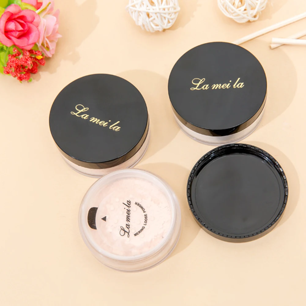 Refreshing Mineral Loose Powder Makeup Transparent Finishing Powder Waterproof Cosmetic For Face Finish Setting With Puff 2 in 1
