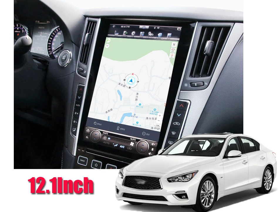 Liandlee 12,1 дюймов Android Tesla вертикальный экран для Infiniti Q50L/Q60 2013~ автомобильный Carplay Wifi gps Navi Карта Навигация медиа
