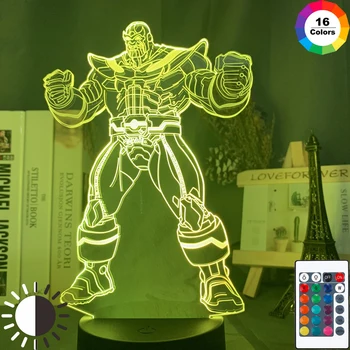 

3d Lamp Marvel Thanos Figure Nightlight Home Decoration Atmosphere RGB Color Changing Battery Usb Led Night Light Christmas Gift