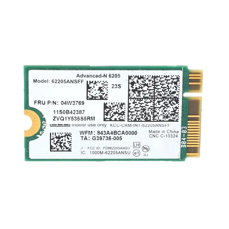 Для lenovo Thinkpad x1 62205ANSFF N6205 62205AN SFF wifi карта wifi сетевая карта