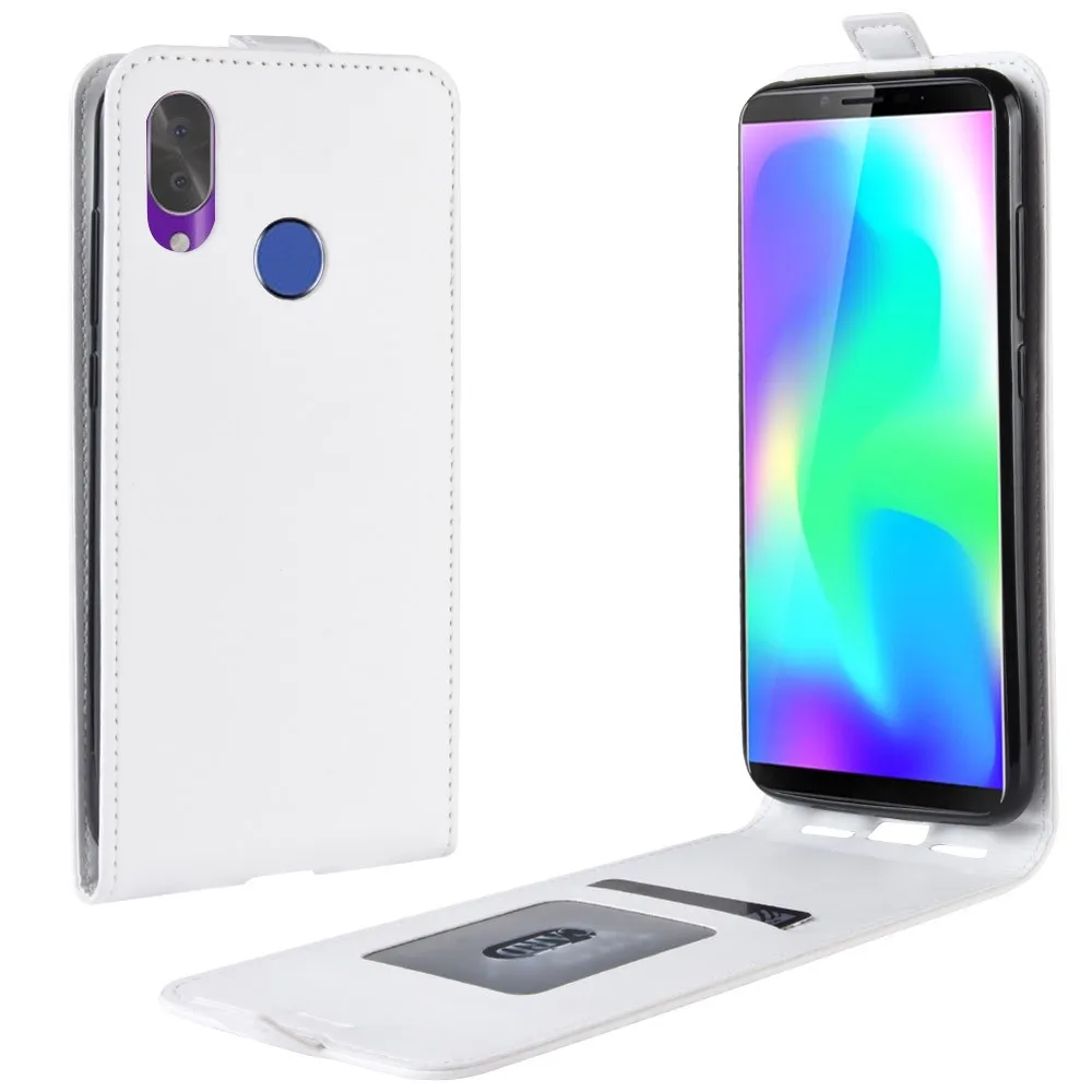 Чехол с откидной крышкой чехол для Cubot X18 Плюс/Cubot X19/Rainbow 2/R9/Cubot J3 Pro R11 из искусственной кожи защитный чехол для телефона чехол - Цвет: Белый