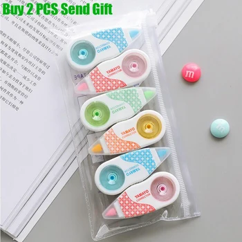 

Hot Selling Nice Quality Student Correction Tape Korean Style Lovely School Writing Correction Tap 6 pcs/Lot