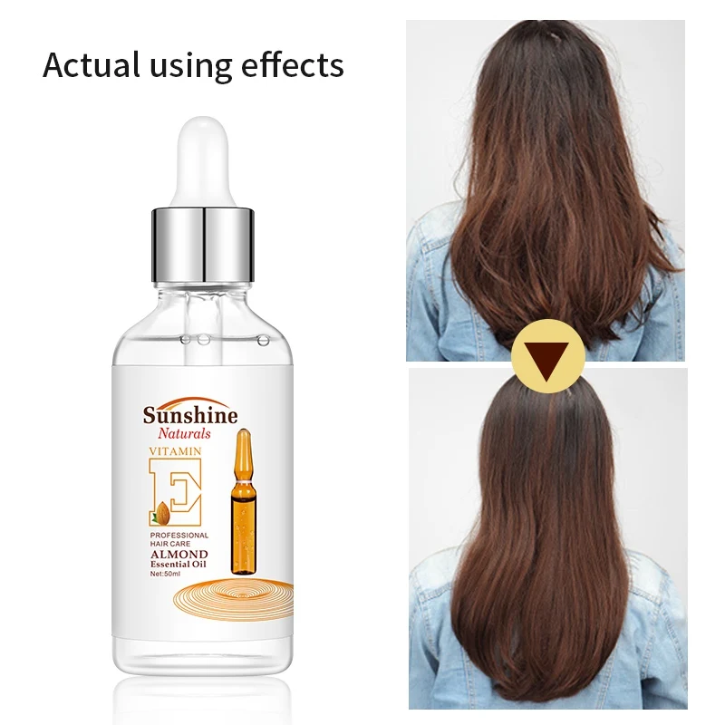 

Natural Almond Hair Care Essential Oil Hydrating Anti-drying Anti-fork Oil-control Hair Care Oil