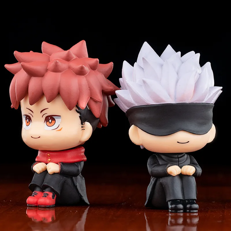 『 人気 Anime Figure 10種10体 セット 』まとめ売り ＆％＄ 10cm Q Version Anime Figure Toys Anime Jujutsu Kaisen Figure Yuji