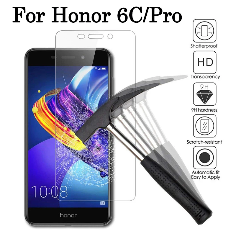 Honor6C Защитное стекло для huawei Honor 6C Pro 6CPro защита экрана Hwawei Honer 6 C C6 plus армированный лист закаленное стекло