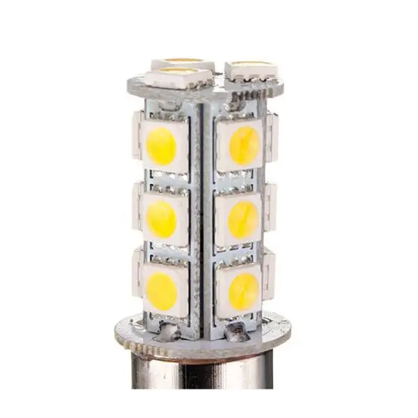10 шт. Автомобильные светодиодные/SMD лампы мини 1156 BA15S 18SMD 5050 светодиодные